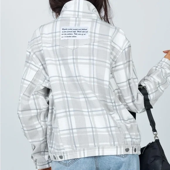 Princess Polly Brielle Denim Jacket Size 4 New with tag - Picture 4 of 4